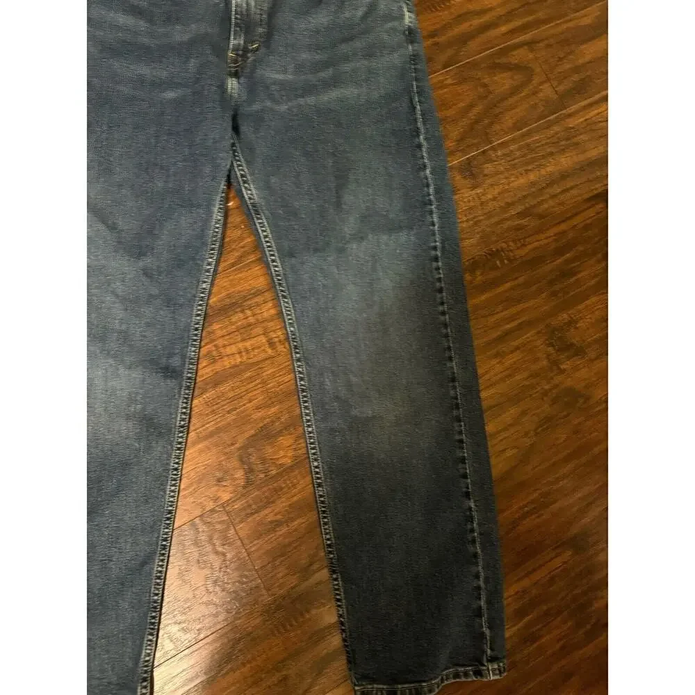 Levis 505 Jeans Mens 40x32 Blue Regular Fit Straight Leg Dark Wash Denim